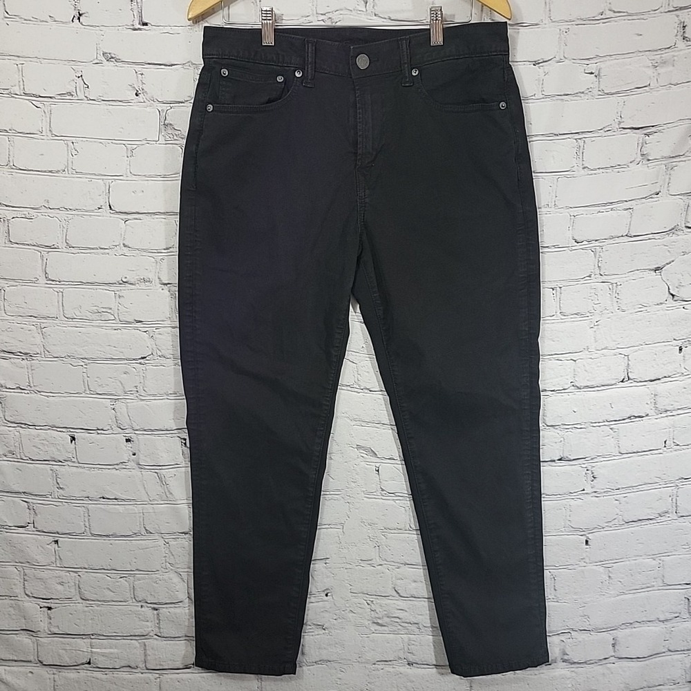 American Eagle Flex Athletic Fit Pants Black Mens Sz W32 L29 Preppy